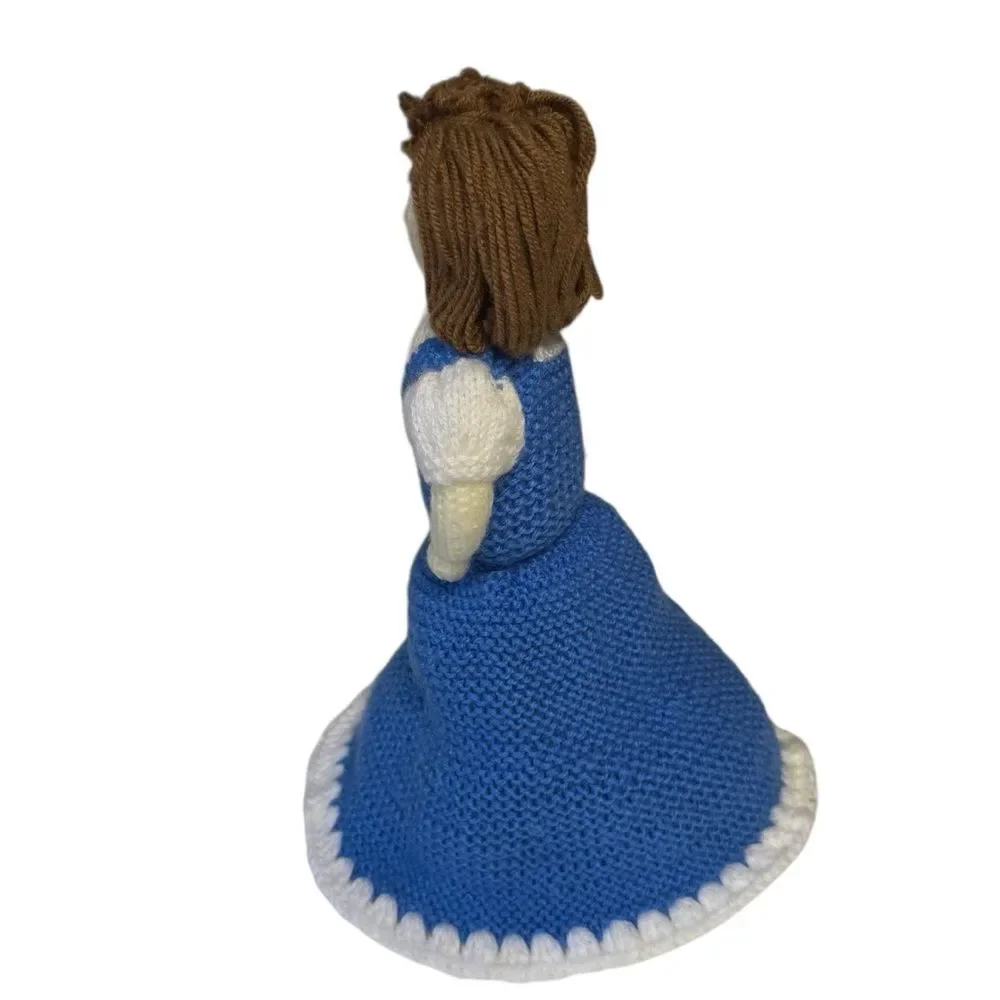 Handmade Hand Knitted Belle Topsy Turvy Doll Beauty & The Beast
